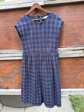 Alex Mill  Check Tie-Neck dress
